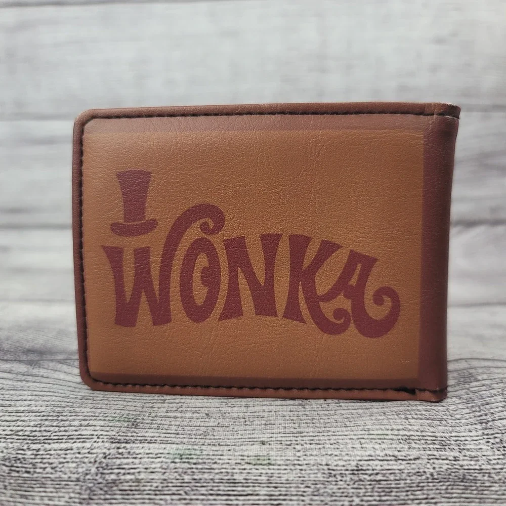 Buckle-Down Willy Wonka Chocolate Factory Bifold Wallet Brown New